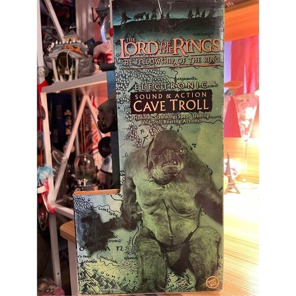 LOTR LORD OF RINGS TOYBIZ TOY BIZ GREEN BOX CAVE TROLL SOUND & ACTION FIGURE NIB - Picture 10 of 16